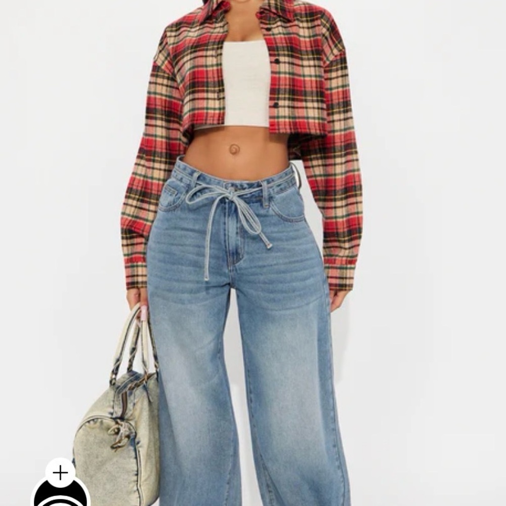 Fashion Nova Light Blue Flare Jeans